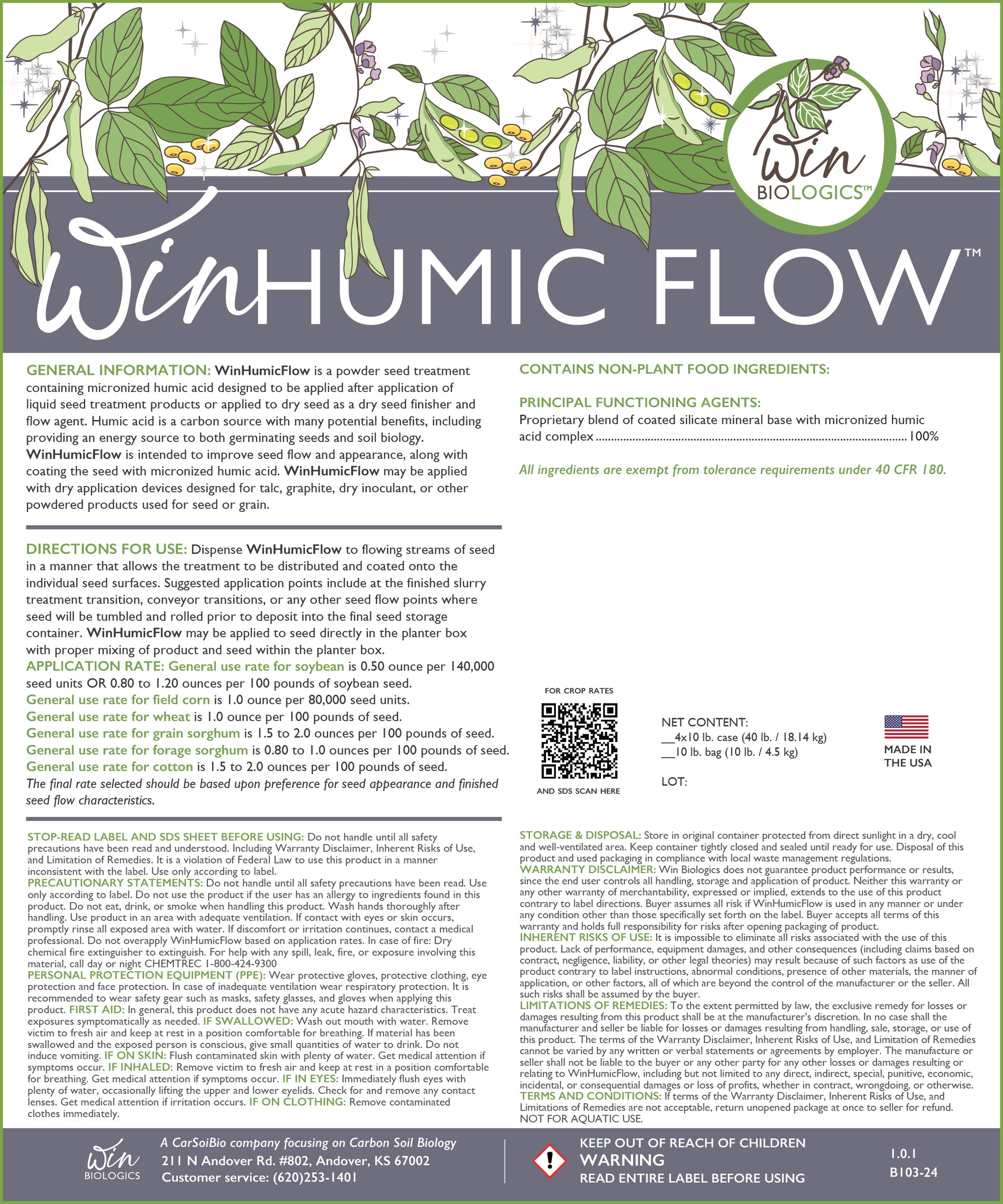 flow of seed Win Humic Flow – Win Biologics